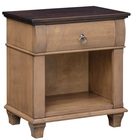 Crescent Creek - Hardwood Amish Open Nightstand