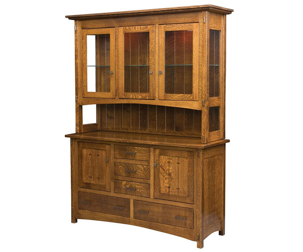 Crestline- Amish Solid Wood Dining Hutch