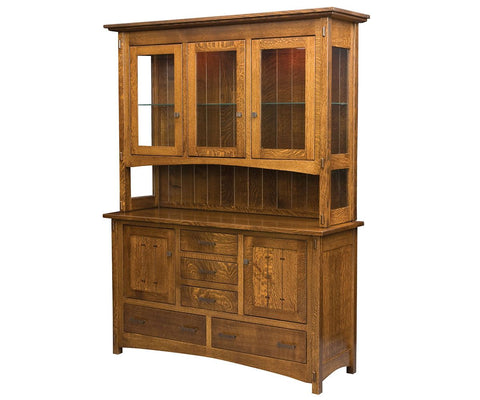Crestline- Amish Solid Wood Dining Hutch