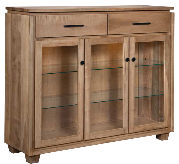 Douglas- Amish Handcrafted Display Buffet Cabinet