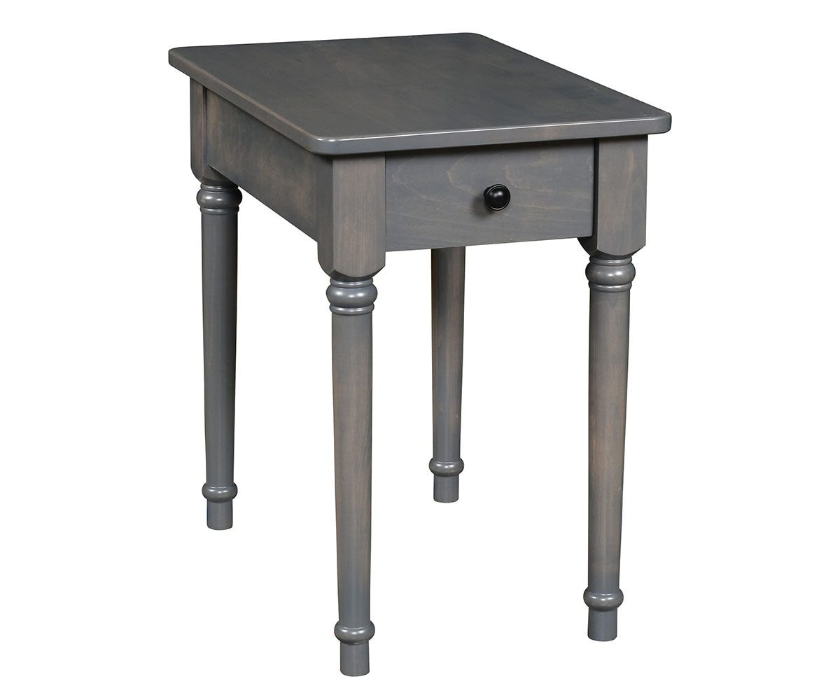Dalton - Amish Hardwood Chairside Table With Drawer