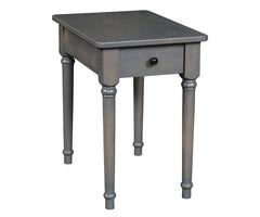 Dalton - Amish Hardwood Chairside Table With Drawer