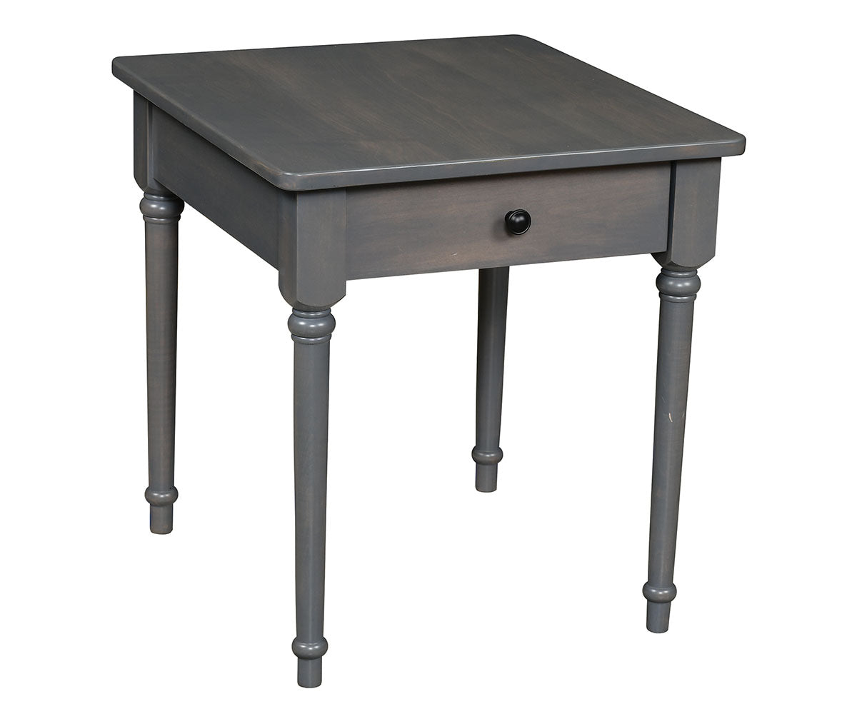 Dalton - Amish Hardwood End Table With Drawer