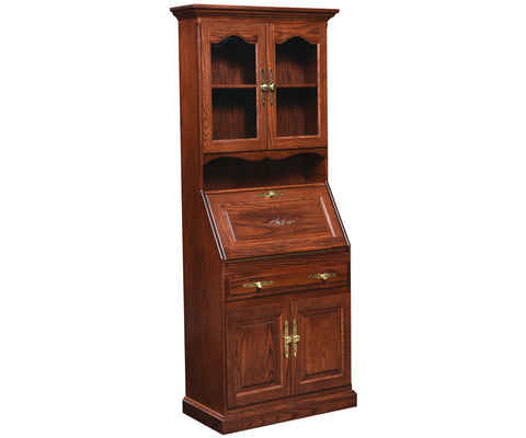 Deluxe - Amish Hardwood Secretary Desk With Doors
