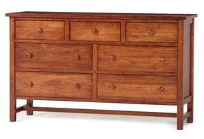 Generations - Hardwood Amish Double Dresser with Optional Mirror