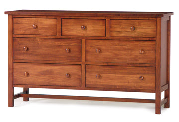 Generations - Hardwood Amish Double Dresser with Optional Mirror