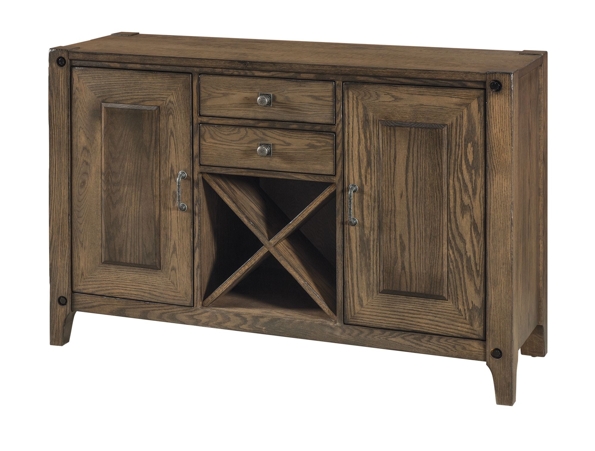Durango - Amish Solid Wood Sideboard Cabinet with Wine Rack