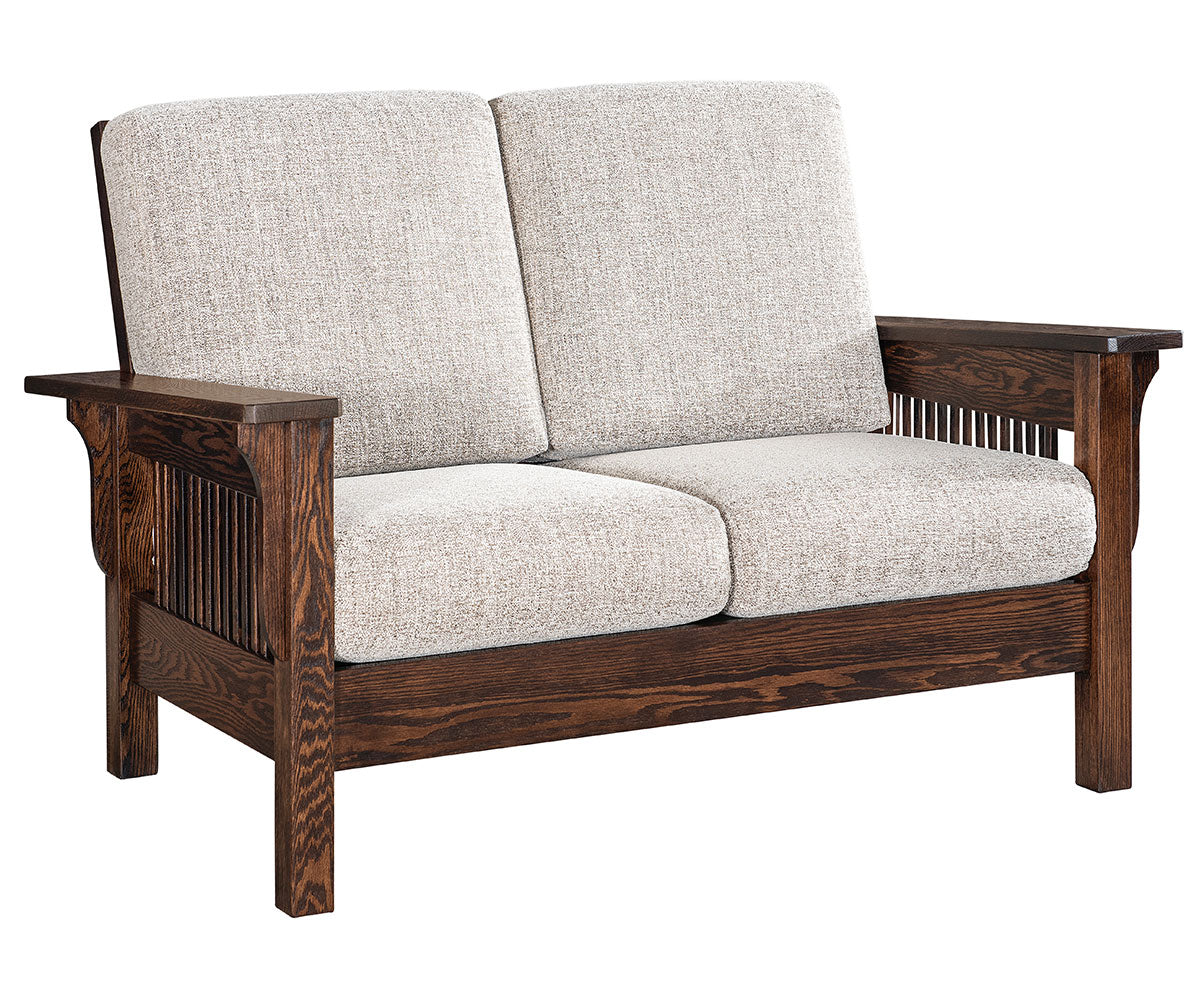 Leah - Amish Handcrafted Loveseat - QUICK-SHIP