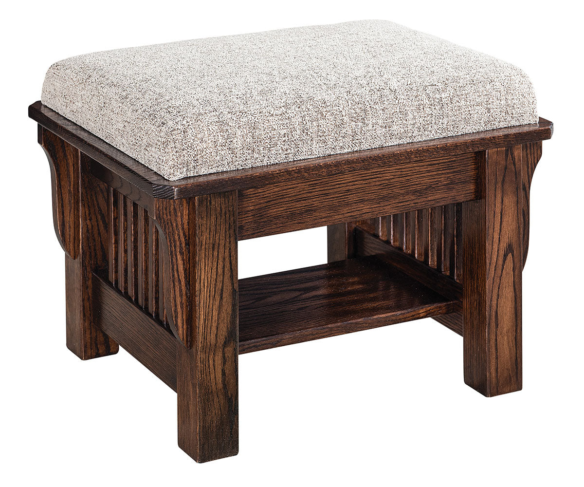 Leah - Amish Handcrafted Ottoman - QUICK-SHIP