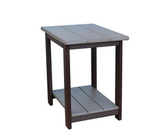 Poly Outdoor Two Tier Rectangle End Table