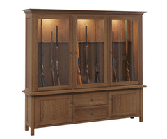 Easton - Amish Hardwood 3 Door - 20 Gun Cabinet