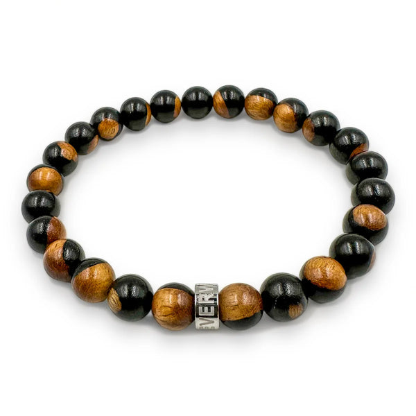Cascade - Steel Root Ebony Sapwood Bracelet