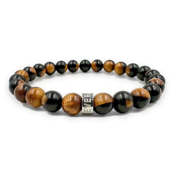 Cascade - Steel Root Ebony Sapwood Bracelet