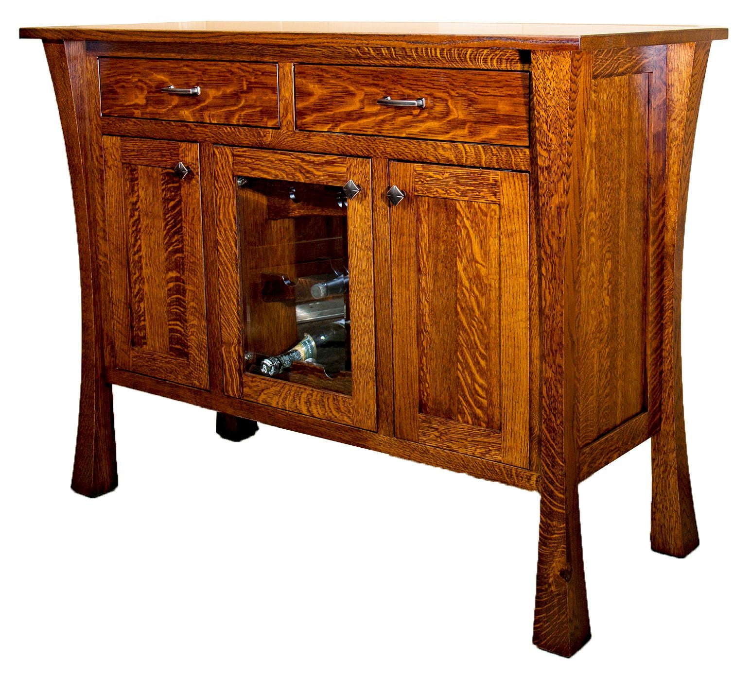 Eldorado - Amish Solid Wood Sideboard With Wine Rack
