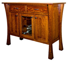 Eldorado - Amish Solid Wood Sideboard Cabinet With Wine Rack