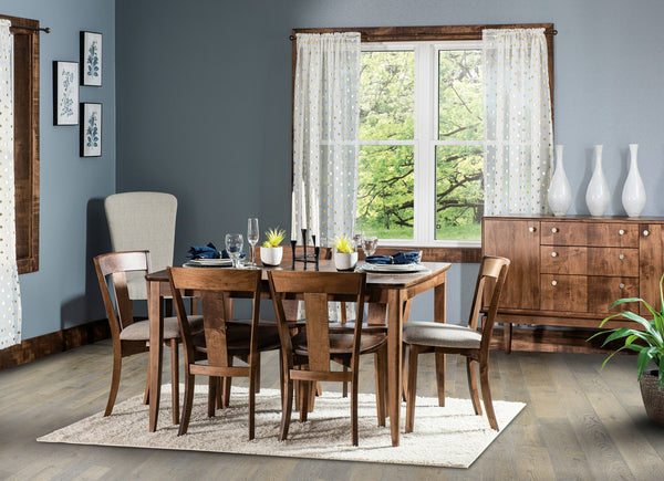 Ellen Leg - Handcrafted Solid Top or Extension Dining Table