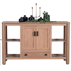 Ellianna- Amish Handcrafted Open Sideboard Cabinet / Quick Ship