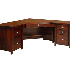 Eshton- Amish Hardwood Executive Corner Desk