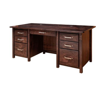 Eshton- Amish Hardwood Executive Desk