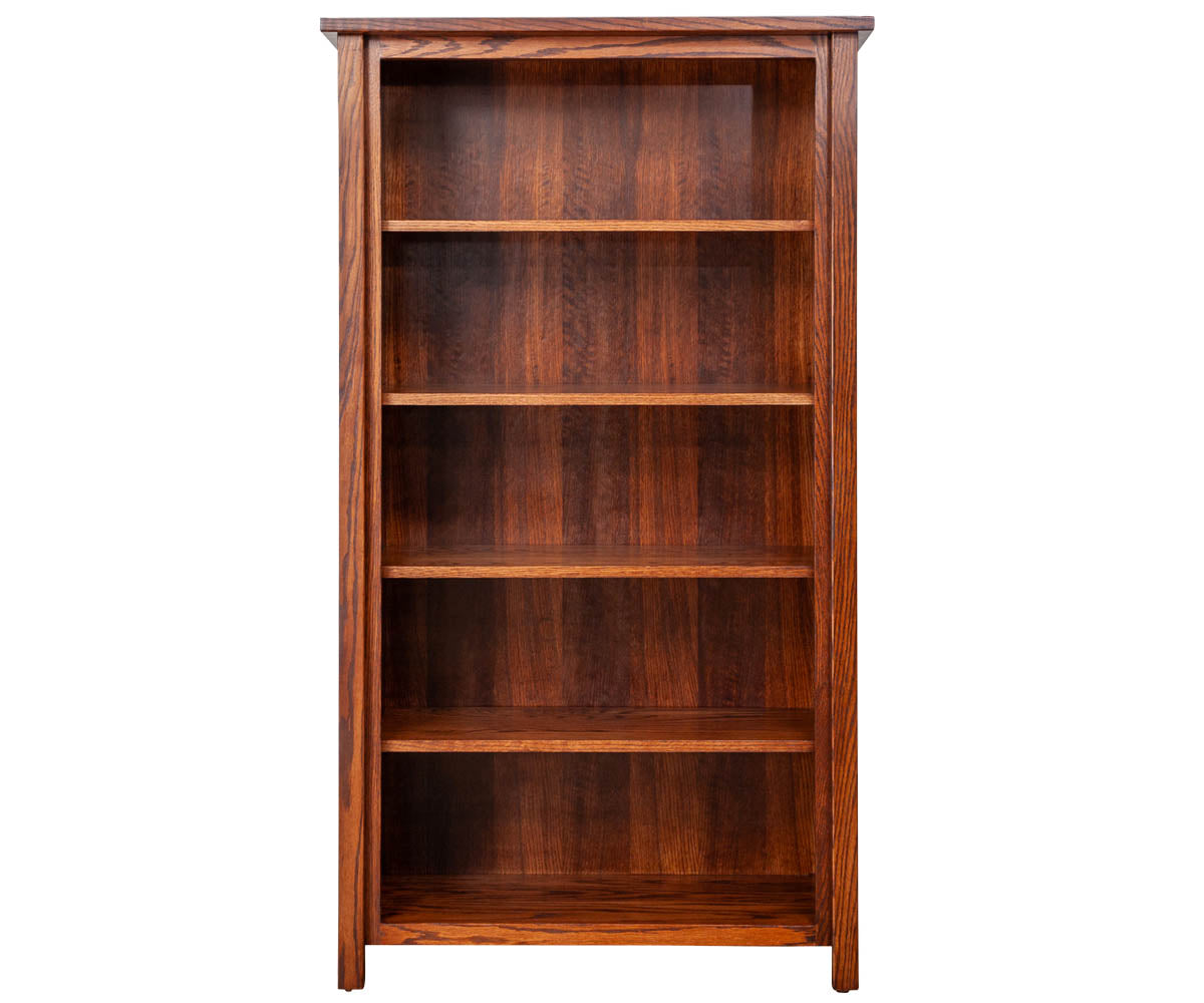 Eshton- Amish Hardwood Open Bookcase