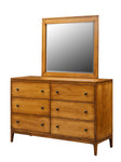 Estelle - Hardwood Amish Triple Dresser With Optional Mirror