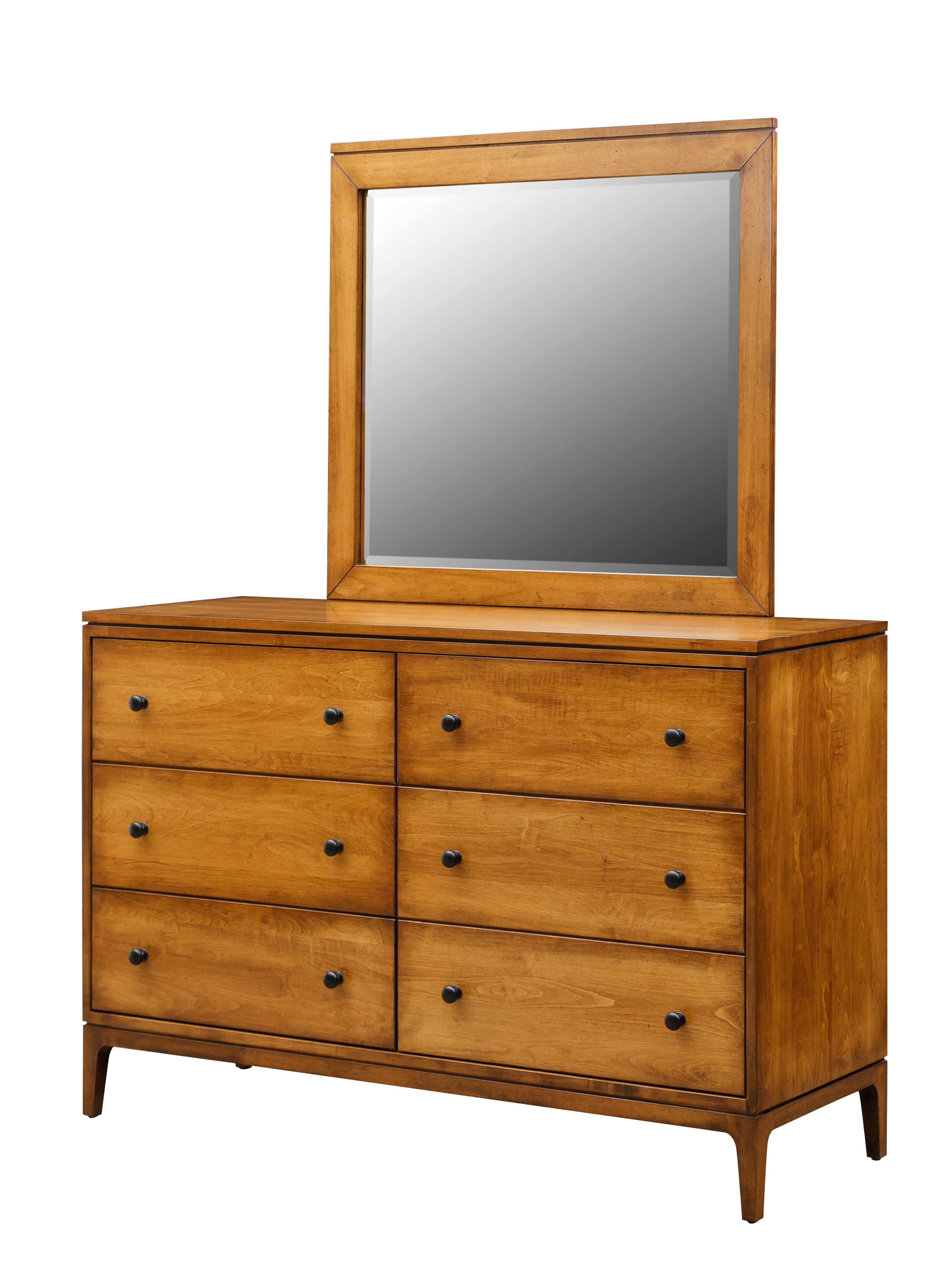 Estelle - Hardwood Amish Triple Dresser With Optional Mirror