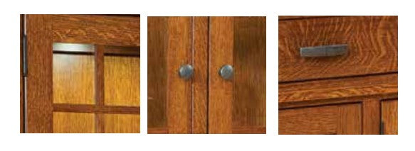 Ethan - Amish 3 Door 2 Drawer Dining Hutch