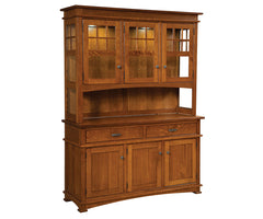 Ethan - Amish 3 Door 2 Drawer Dining Hutch