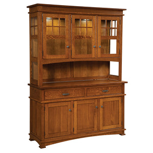 Ethan - Amish 3 Door 2 Drawer Dining Hutch