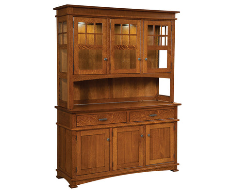 Ethan - Amish 3 Door 2 Drawer Dining Hutch