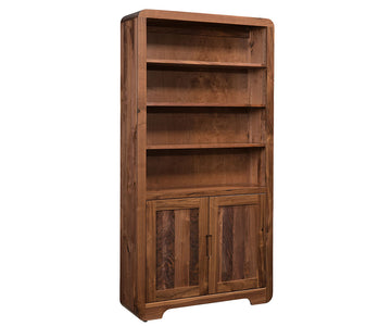 Europa- Amish Handcrafted 36" Bookcase With Doors