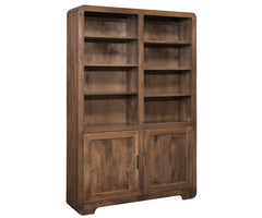 Europa- Amish Handcrafted 48" Bookcase With Doors
