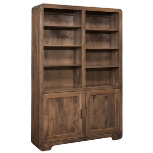 Europa- Amish Handcrafted 48" Bookcase With Doors