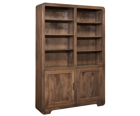 Europa- Amish Handcrafted 48" Bookcase With Doors