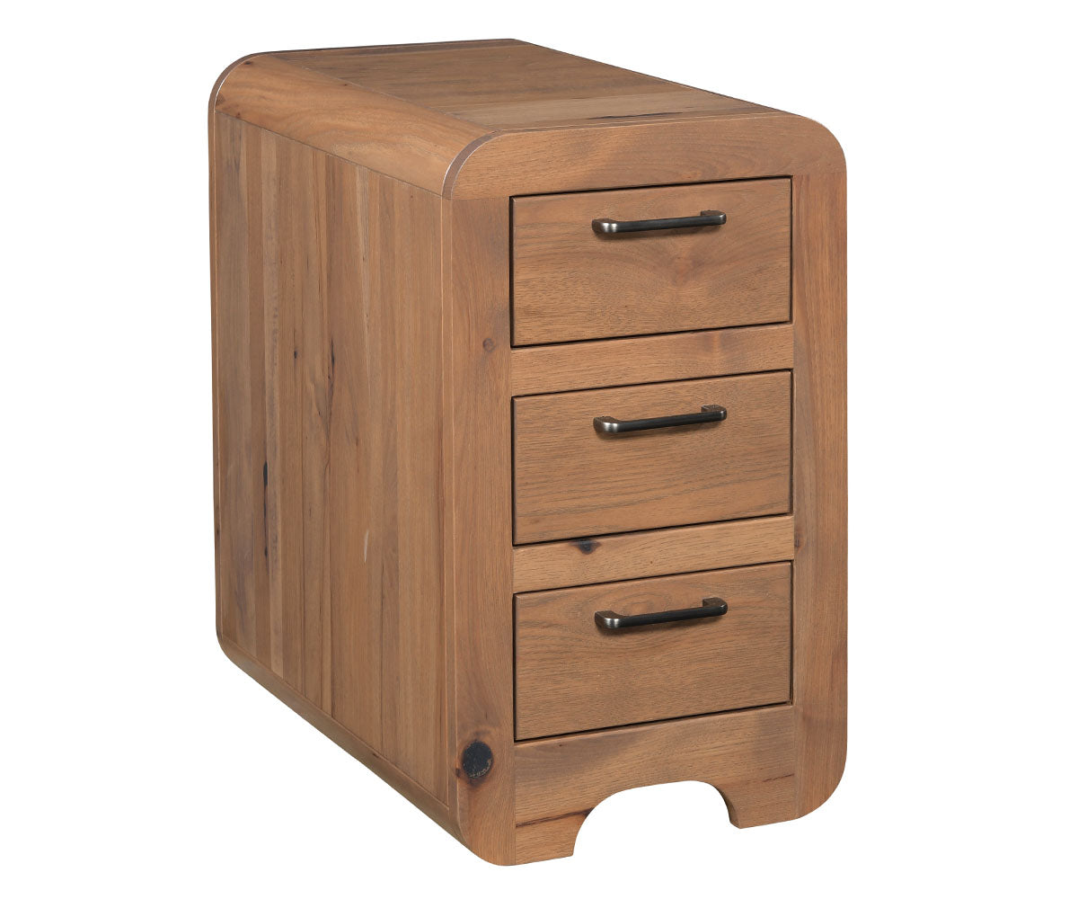 Europa - Amish Handcrafted Chair Side Table with Drawers