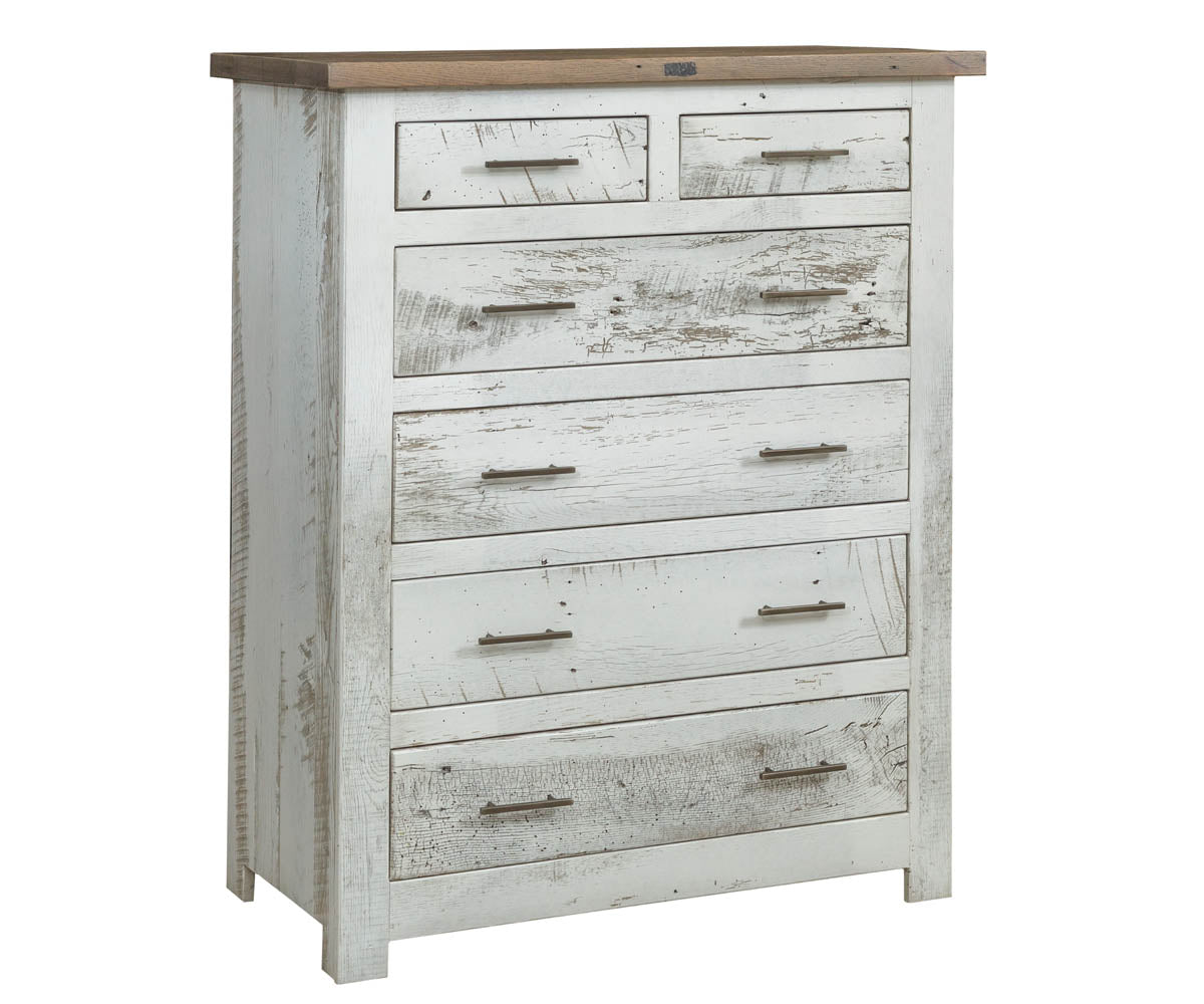 Tioga - Reclaimed Barnwood Tall Chest Of Drawers