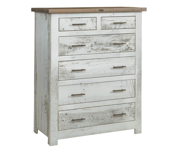 Tioga - Reclaimed Barnwood Tall Chest Of Drawers