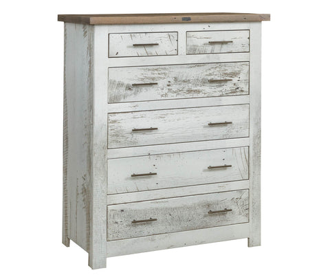 Tioga - Reclaimed Barnwood Tall Chest Of Drawers