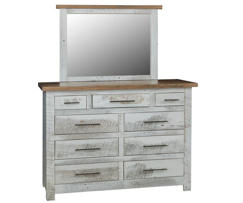Tioga - Reclaimed Barnwood Tall Dresser With Optional Mirror