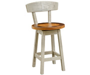 Greenville - Reclaimed Barnwood Swivel Stool