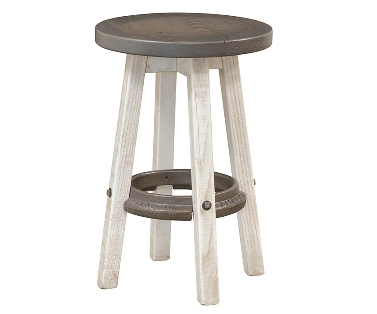 Barn Stool American - Reclaimed Barnwood Bar Stool - The Wood Reserve