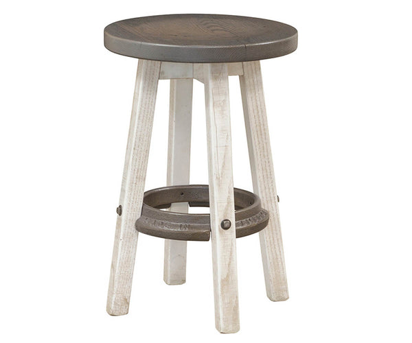 American - Reclaimed Barnwood Bar Stool