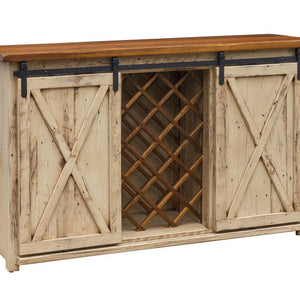 Barnwood - Reclaimed Barnwood Wine Buffet