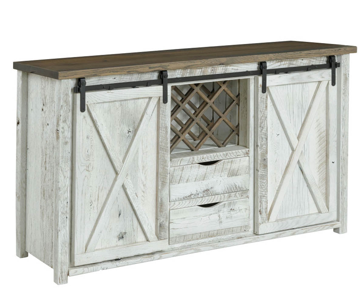 Durango - Reclaimed Barnwood Wine Buffet