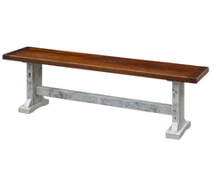 Silverton- Reclaimed Barnwood Dining Trestle Bench