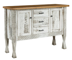 Wynnfield - Reclaimed Barnwood Server Cabinet With Doors