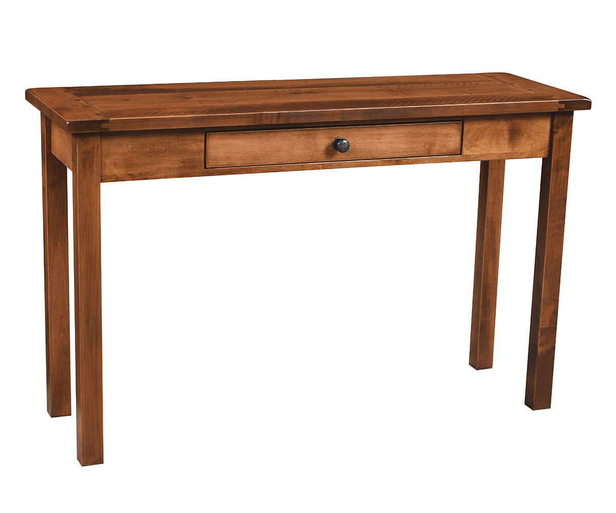 Farmers Town- Amish Hardwood Sofa Table With Drawer