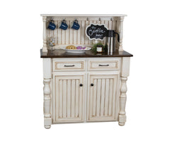 Farmhouse - Amish Solid Wood Coffee Bar Cabinet