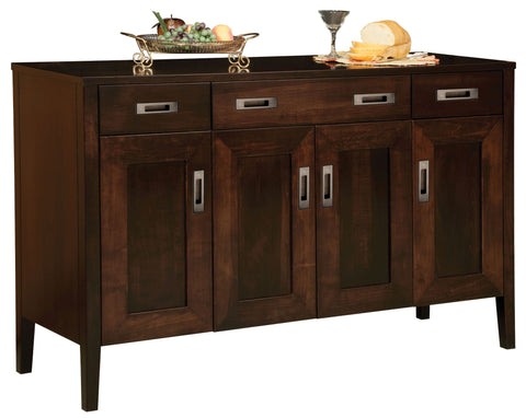 Fayette - Amish Solid Wood 4 Door Sideboard