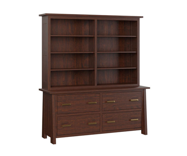 Freemont Mission- Amish Hardwood Credenza With Optional Hutch